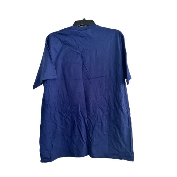 NWT Port & Company Women's Size Large Mommy of Mr. Onederful T-Shirt Blue - Picture 2 of 5